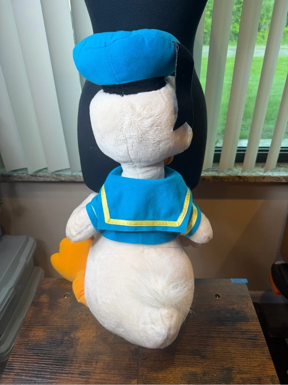 Donald Duck Plush Toy Blue, White & Orange 27 inches.